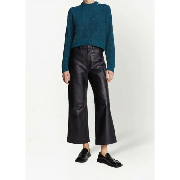 Proenza Schouler White Label Marled Cutout Sweater in Blue - Picture 2 of 7